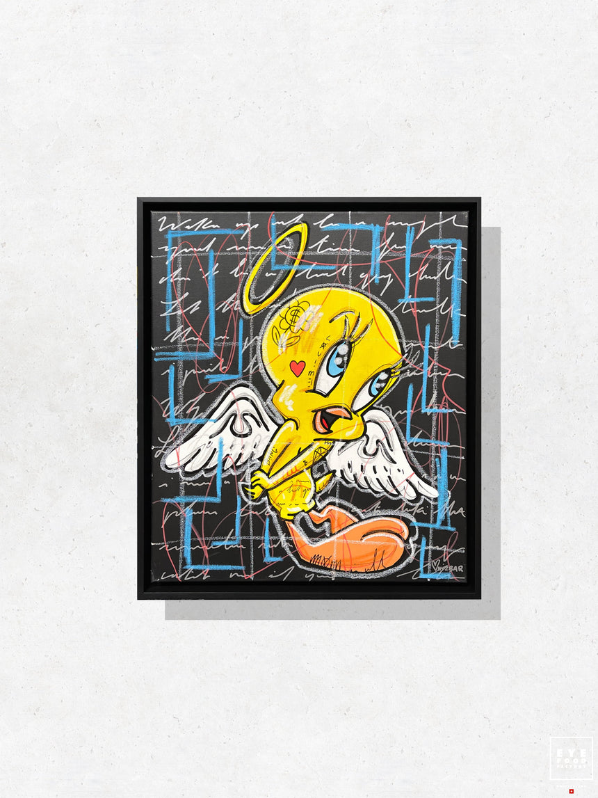 Birdy - Œuvres Originales - Amour, Ange, Canarie, Disney, Jaune