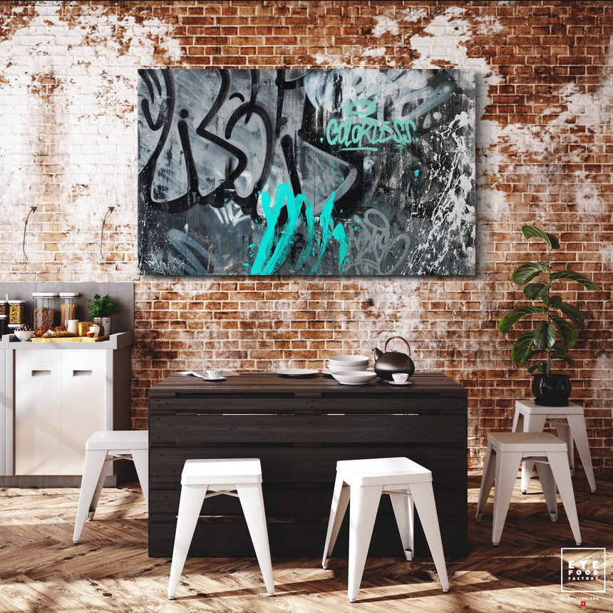 Colorless - Éditions Limitées - Abstrait, Blanc, Bleu, Graffiti, Jaune