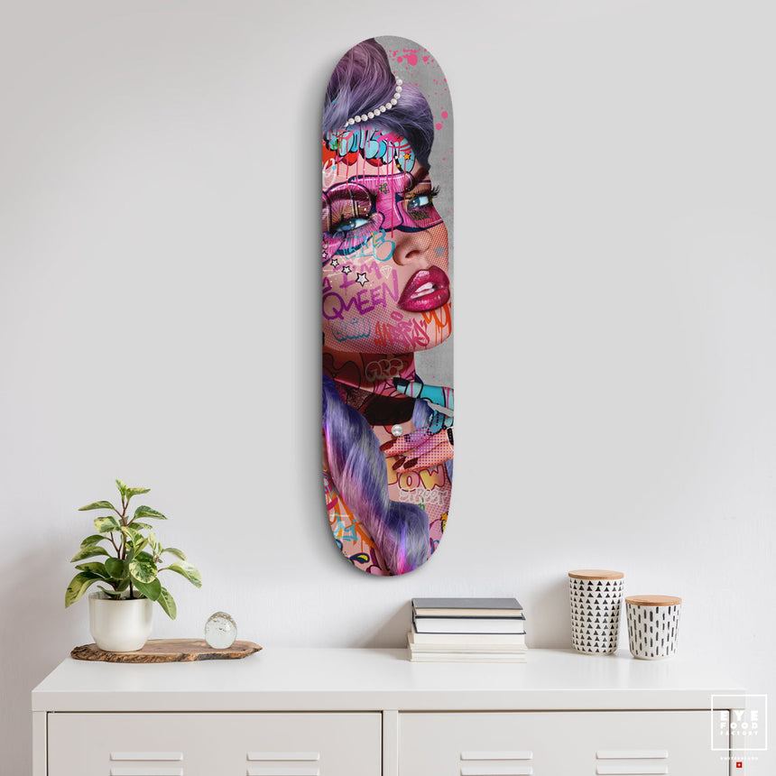 F- MILADY - FAKEBOARDS - 82x22 cm, BEST DEAL, Dibond®, new, Original