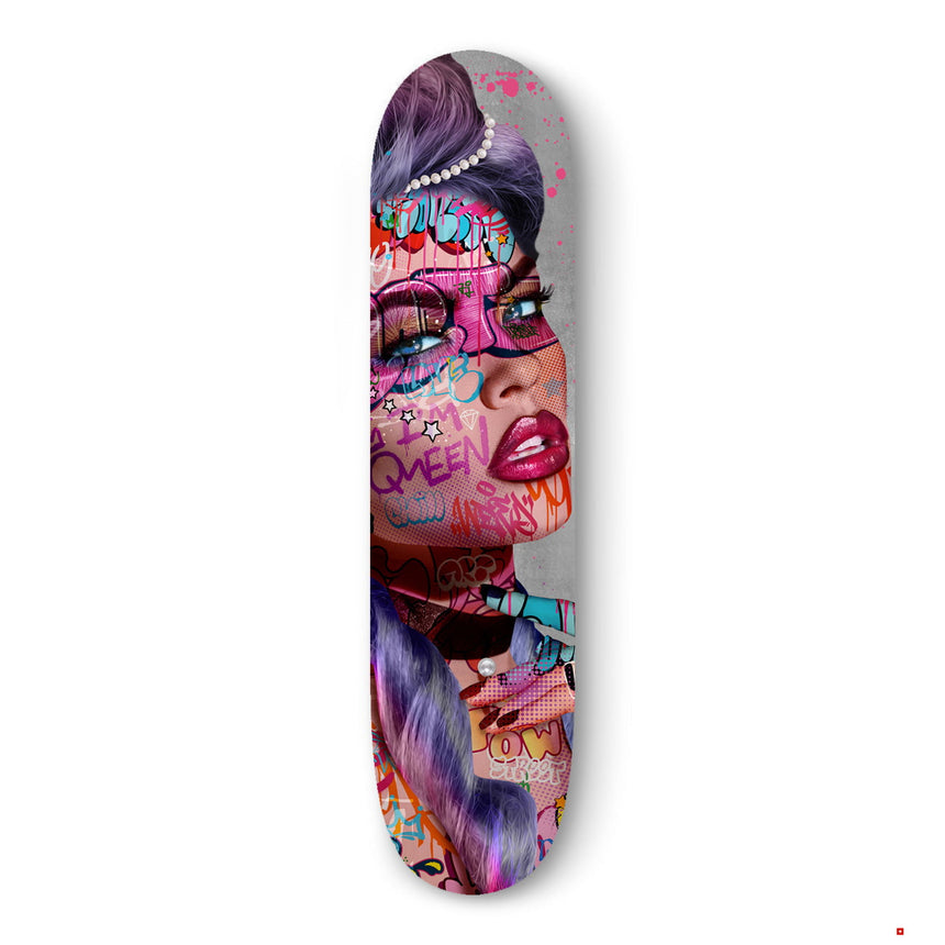 F- MILADY - FAKEBOARDS - 82x22 cm, BEST DEAL, Dibond®, new, Original