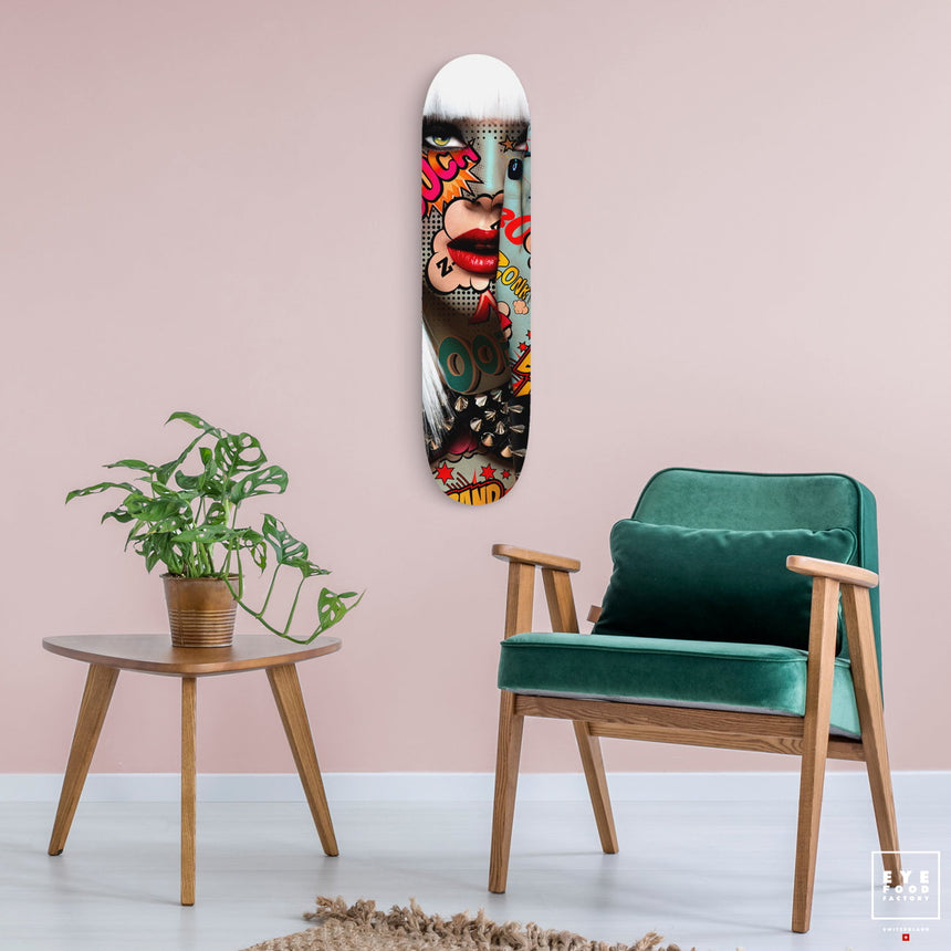 F- OUCH - FAKEBOARDS - 82x22 cm, BEST DEAL, Dibond®, new, Original