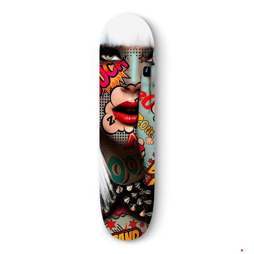 F- OUCH - FAKEBOARDS - 82x22 cm, BEST DEAL, Dibond®, new, Original
