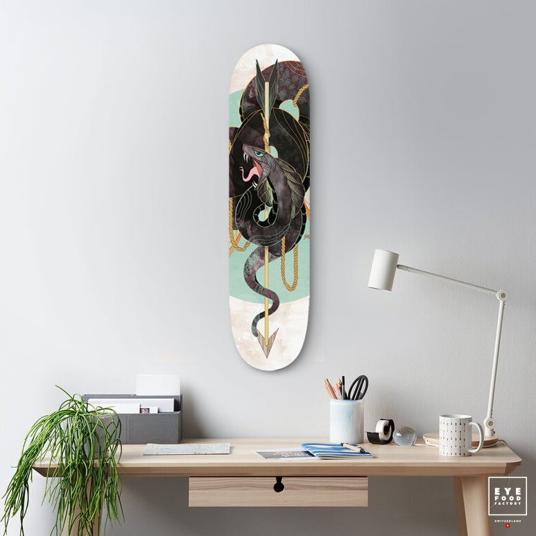 F- V-SNAKE - FAKEBOARDS - 82x22 cm, Dibond®, new, Original, Skate