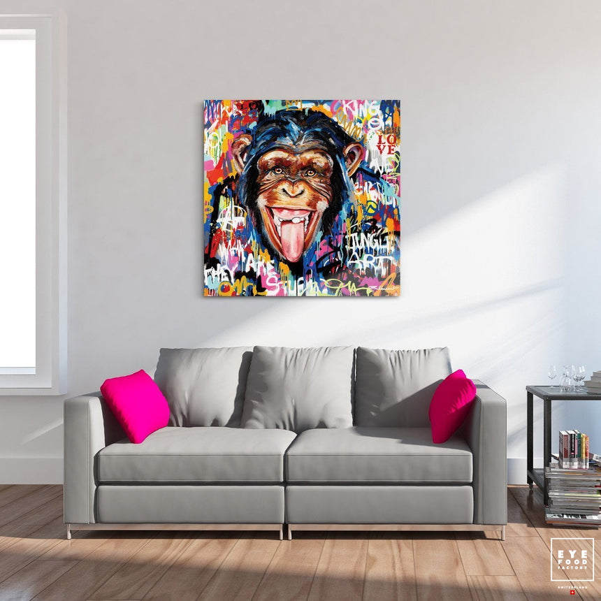 Happy face - Éditions Limitées - @bestseller, Animal, Langue, Poils, Primate