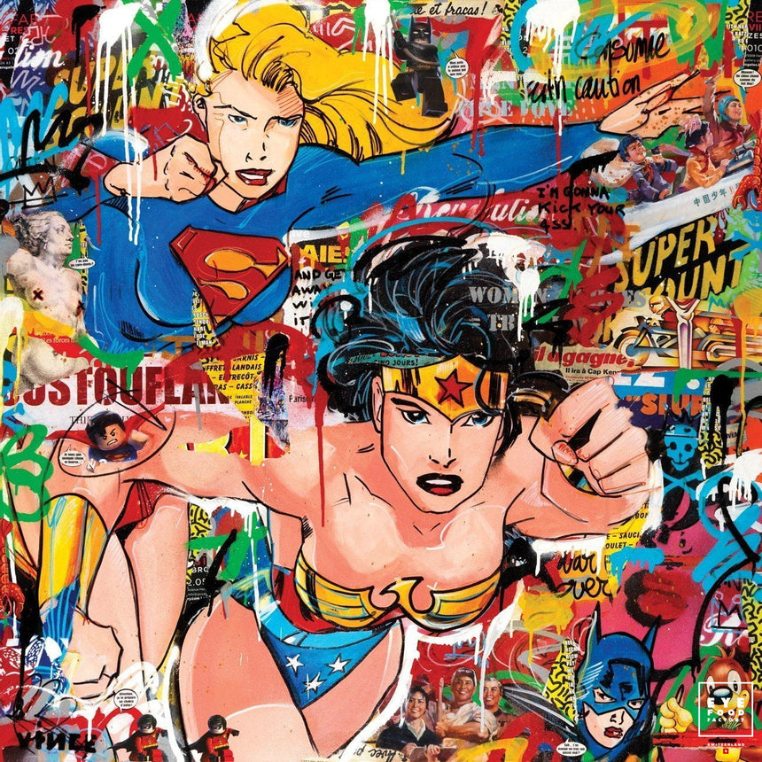 Sous Héroïne - Éditions Limitées - Lego, Offline, Street art, Super Héro,