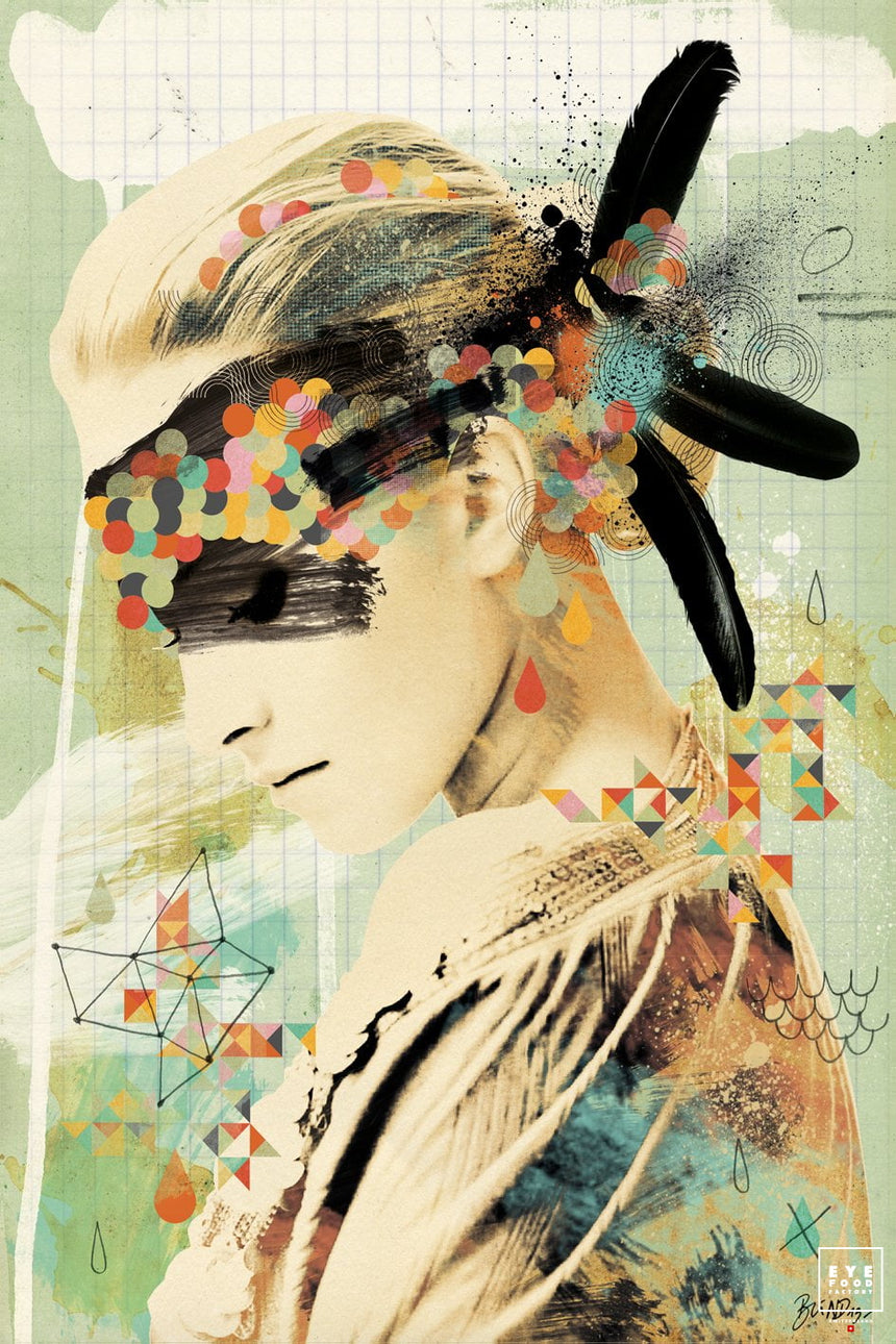 Inner War - Éditions Limitées - BEST DEAL, Femme, Girl, Indiens, Plume