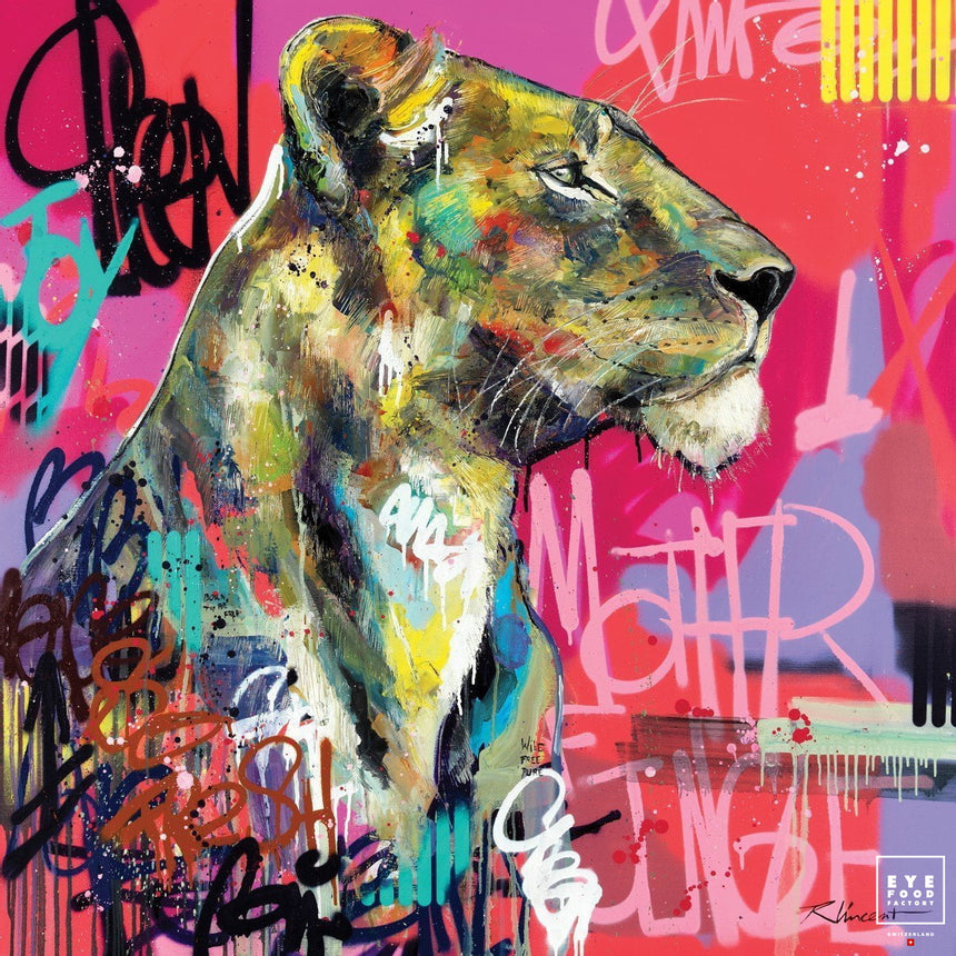 Mother Jungle - Éditions Limitées - @bestseller, Animal, Jungle, Lion, Lionceau