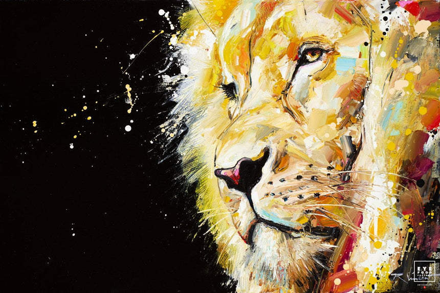 Le Prophète - Éditions Limitées - Animaux, BEST DEAL, Dibond®, Jaune, Lion