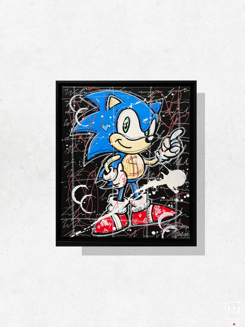 Speed - Œuvres Originales - Bleu, Dollars, Jeux Vidéos, quote_original, Rouge