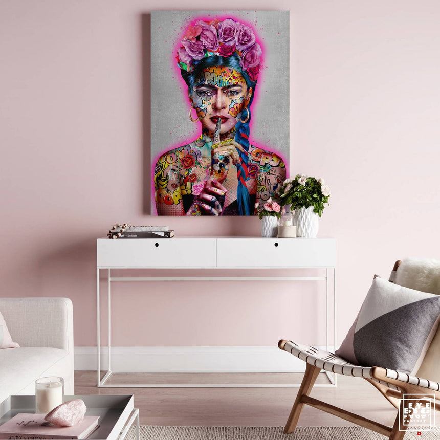 Viva Frida - Éditions Limitées - @nouveau, exportnewch, femme, Fleurs, Graffiti