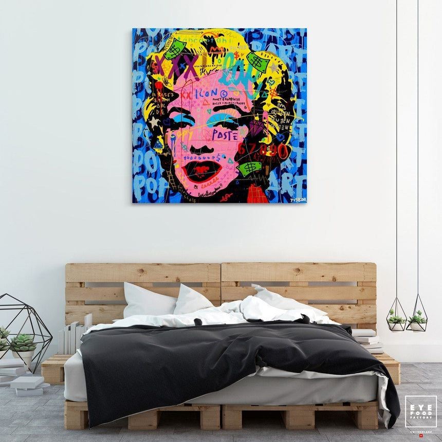 M.M Blue - Éditions Limitées - Actrice, Artiste, Cinéma, Marilyn Monroe, Pop Art