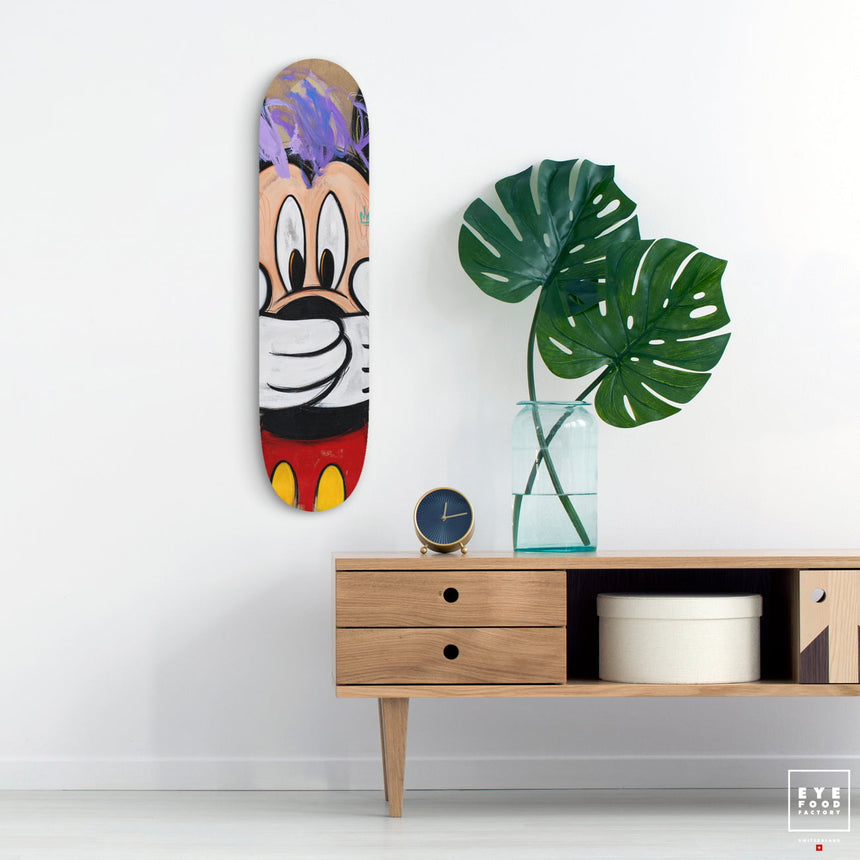F- ORANGE GRADIENT - FAKEBOARDS - 82x22 cm, Dibond®, new, Original, Pop Art