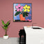 Flowers orange - Éditions Limitées - 120x120cm, 60x60cm, @nouveau, couleur,