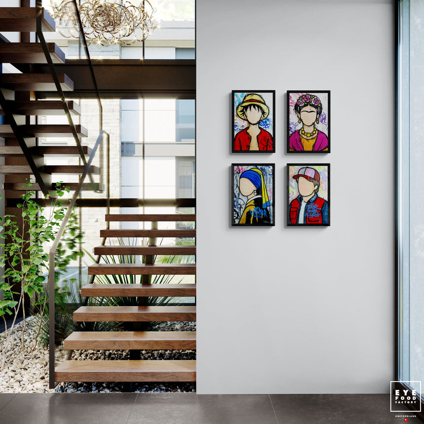 Iconic- #Frida Khalo - ICONIC IDOLS - 30X20cm, David Bowie, Default Title,