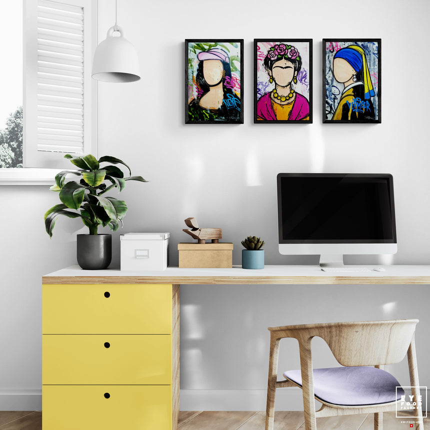 Iconic- #Frida Khalo - ICONIC IDOLS - 30X20cm, David Bowie, Default Title,