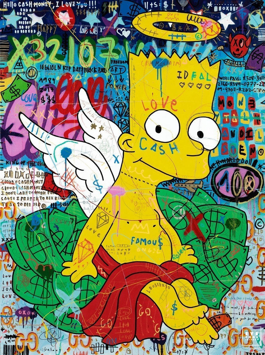 Bart - Éditions Limitées - 2017, Ailes, Anges, Simpson, Cartoon