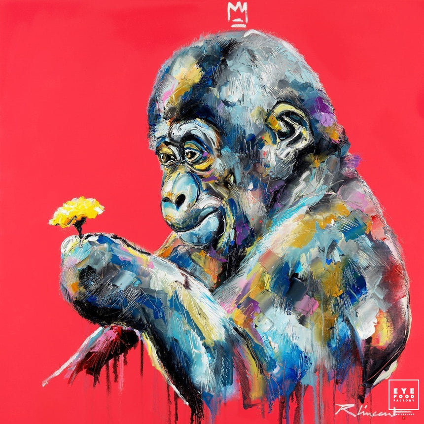 Fleur de banane - Éditions Limitées - Animal, Fleur, Gorille, Primate, Singe