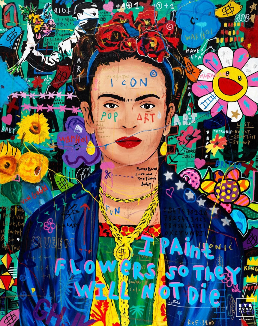Frida Flowers - Éditions Limitées - @bestseller, Artiste, Femme, Fleurs, Gallo